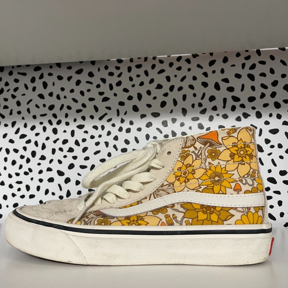 VANS Sk8-Hi38 Decon Sf Trippy Floral Mushroom Skate Shoes Women Size 6.5